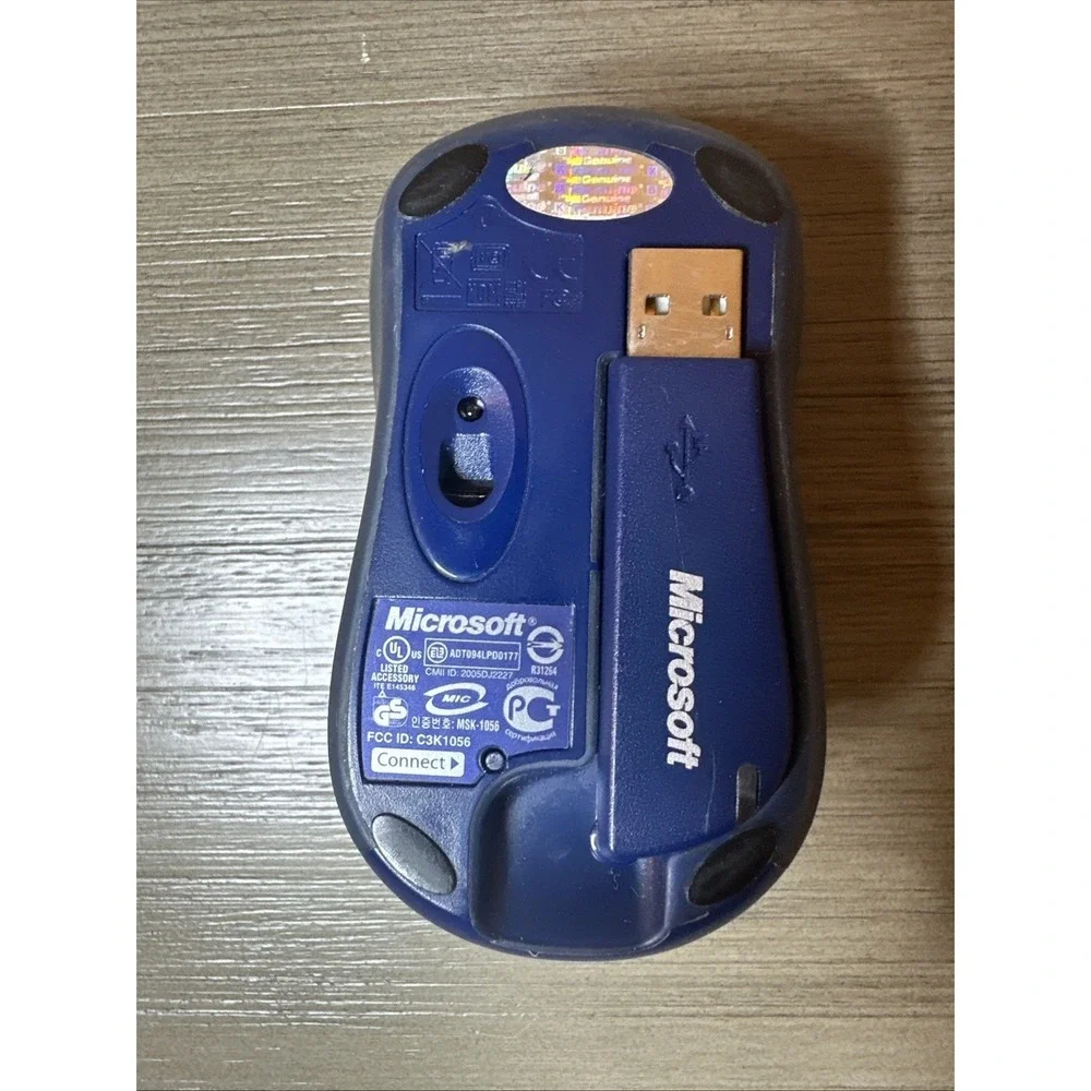 Microsoft Wireless Notebook Optical Mouse 3000 With Dongle